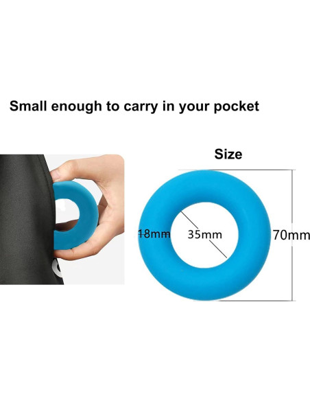 Juego de 4 Anillos de Fortalecimiento de Agarre Gouccpu 30-60LB