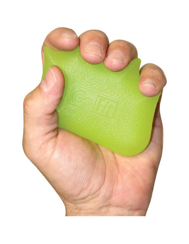 Agarre de Gel GoFit Medio para Fortalecimiento Verde