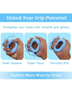 Fortalecedores de Agarre de Mano Wanheart - 3 Piezas 9-23 kg 2