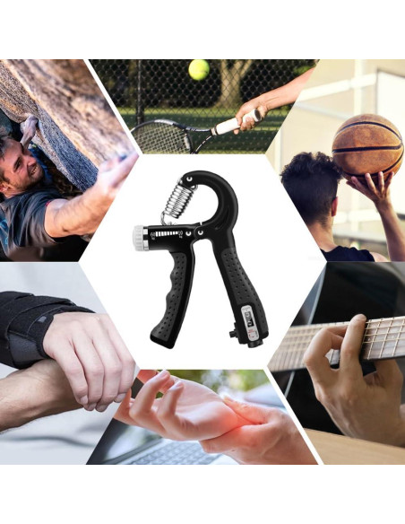 Entrenador de Fuerza de Agarre SUCITY - Resistencia Ajustable 5-60 kg