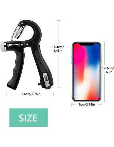 Entrenador de Fuerza de Agarre SUCITY - Resistencia Ajustable 5-60 kg