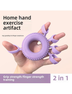 Ejercitador de Mano y Dedo Ocdin 2-en-1 de Silicona Rosa 2