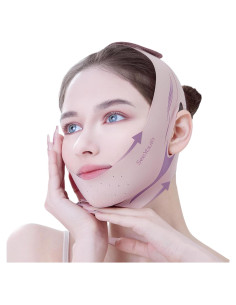 Cinta de levantamiento facial Glowphire Rosa - Mascarilla en V