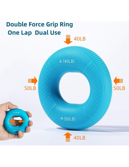 Anillos de Agarre de Silicona AIKESIWAY - 4 PCS, 9-27 kg