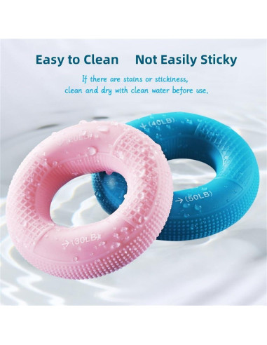 Anillos de Agarre de Silicona AIKESIWAY - 4 PCS, 9-27 kg