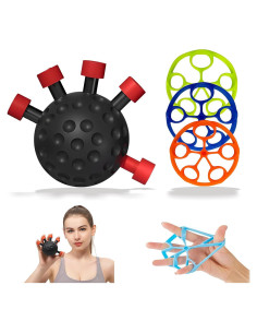 Kit de Entrenador de Fuerza de Agarre ECHEAAKW - Rojo 20 kg