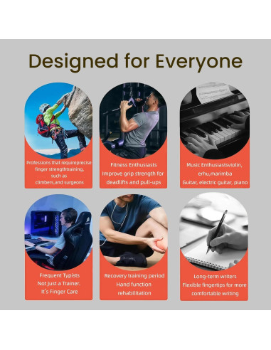 Kit de Entrenador de Fuerza de Agarre ECHEAAKW - Rojo 20 kg