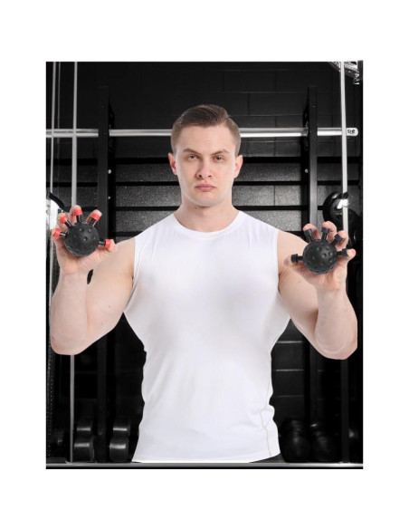 Kit de Entrenador de Fuerza de Agarre ECHEAAKW - Rojo 20 kg