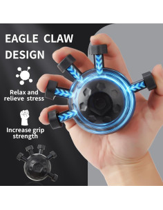 Fortalecedor de Agarre de Dedos GZRnje Ajustable - Silicona 2