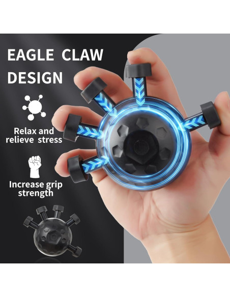 Fortalecedor de Agarre de Dedos GZRnje Ajustable - Silicona