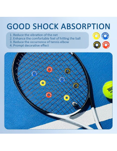 16 Amortiguadores de Vibración para Raqueta de Tenis PKRFCJ 2
