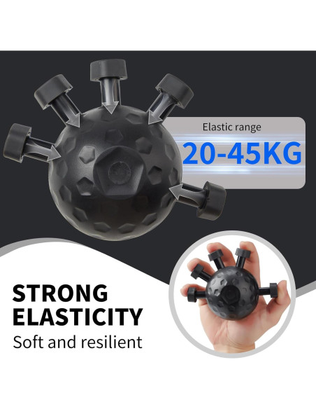 Fortalecedor de Agarre de Dedos GZRnje Ajustable - Silicona