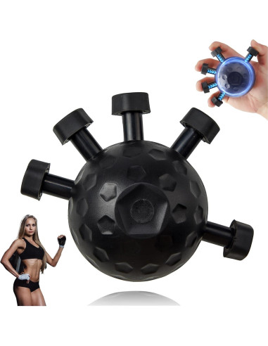 Fortalecedor de Agarre de Dedos GZRnje Ajustable - Silicona