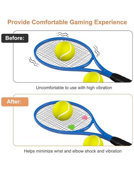 12 Amortiguadores de Choque Oruola para Raquetas de Tenis