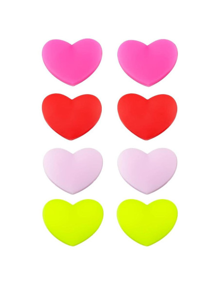 Paquete de 8 Amortiguadores de Raqueta DQITJ Corazón