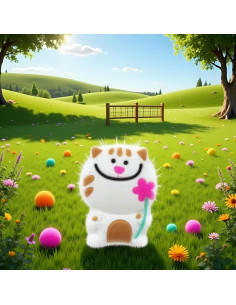 Amortiguador de Vibración para Raqueta de Tenis Jinshining Gatito Blanco 2