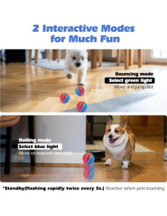 Bola Interactiva para Perros Pet Prime 7248 Recargable USB 2
