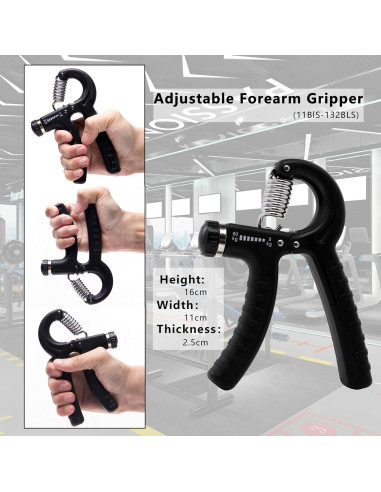 Entrenador de Fuerza de Agarre Xzyppci - Kit 8 Piezas Ajustable