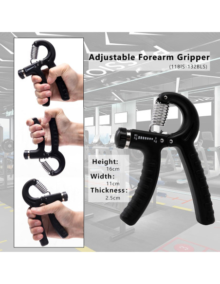 Entrenador de Fuerza de Agarre Xzyppci - Kit 8 Piezas Ajustable