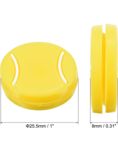 Amortiguador de Vibraciones para Raqueta de Tenis PATIKIL - Silicona Amarillo 2