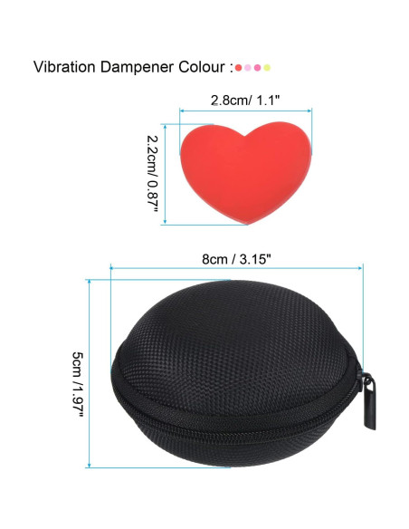 Amortiguador de Vibraciones para Tenis PATIKIL - Estuche Regalo