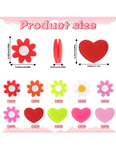 10 Amortiguadores de Raqueta de Tenis Teaaha Silicona Coloridos 2