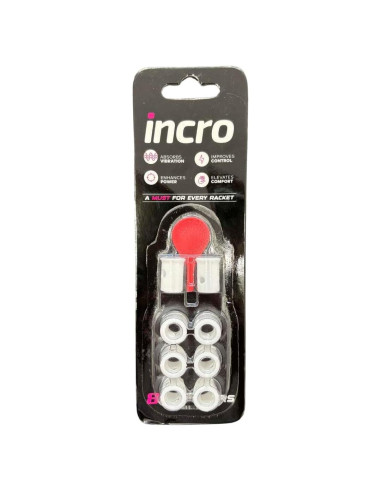 Amortiguadores de Padel Incro Blancos - Paquete de 8 Unidades
