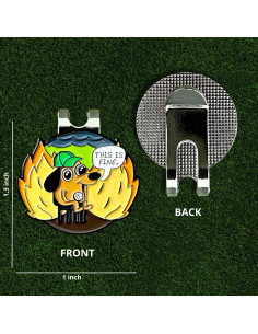 Clip Magnético para Sombrero con Marcador de Pelota Wolph - Accesorio de Golf Durable 2
