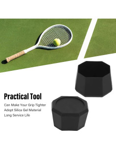 Funda de Empuñadura de Raqueta de Tenis VGEBY - Silicona Antivibración 2