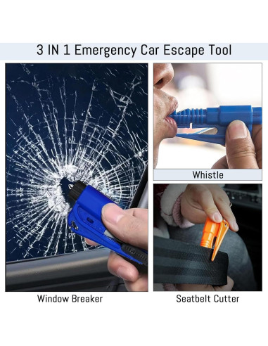 16 Piezas Rompedor de Ventanas y Cortador de Cinturón LittleVoleSherry