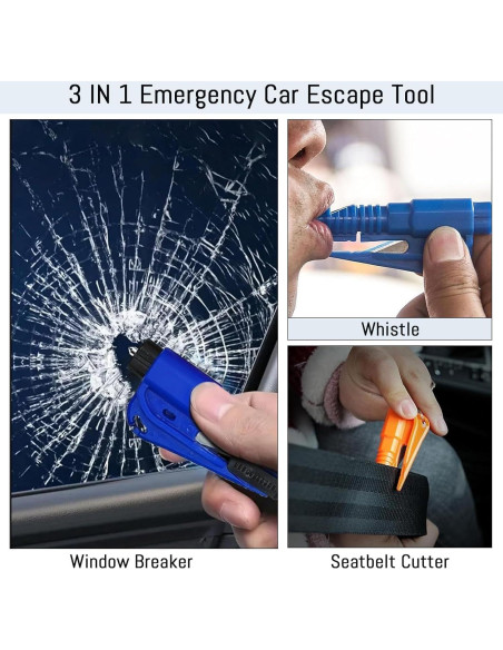 16 Piezas Rompedor de Ventanas y Cortador de Cinturón LittleVoleSherry