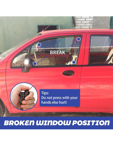 16 Piezas Rompedor de Ventanas y Cortador de Cinturón LittleVoleSherry