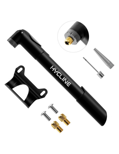 Bomba de Bicicleta Mini Hycline 120 PSI Válvula Dual Portátil