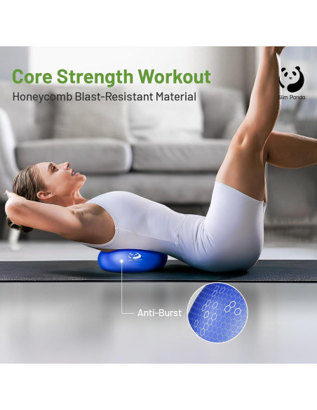 Bola de Pilates Slim Panda 22.86 cm Antideslizante y A Prueba de Explosiones