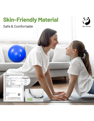 Bola de Pilates Slim Panda 22.86 cm Antideslizante y A Prueba de Explosiones