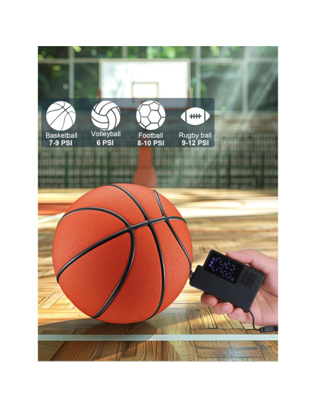 Bomba de aire eléctrica portátil Keebly para balones - 4 modos