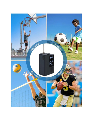 Bomba de aire eléctrica portátil Keebly para balones - 4 modos