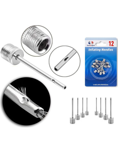Agujas de Bomba de Baloncesto TurnOnSport - Paquete de 12