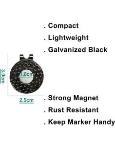 Clip de Sombrero de Golf Magnético Eshan - 4, 6 o 8 PCS 2