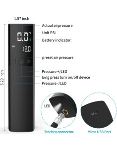 Bomba de Pelotas Eléctrica Pumteck AP1-P con Manómetro LCD 2