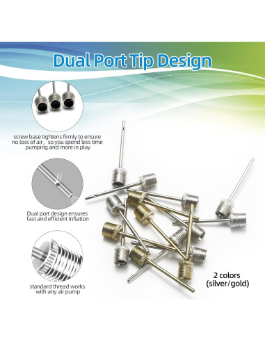 16 Agujas de Inflación Mamakoi para Balones Deportivos