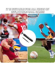 Inflador Manual JIUERYUN J-PUMP para Balones Deportivos 2