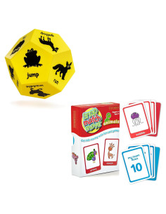 Set de Ejercicio para Niños Covelico - Dados y Tarjetas de Acción