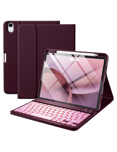 Funda con Teclado para iPad Air 11" Harvopu Mulberry
