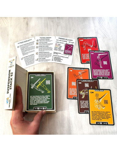 Tarjetas de Ejercicio de Suspensión Stack 52 - 52 Ejercicios