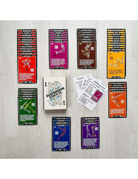 Tarjetas de Ejercicio de Suspensión Stack 52 - 52 Ejercicios