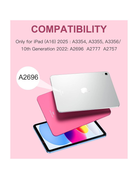 Funda con Teclado para iPad 11"/10.9" Harvopu Rosa