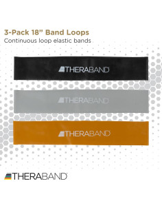 Bandas de Resistencia THERABAND 45.72 cm para Ejercicio 2