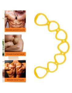 Banda de Resistencia Ajustable BetterJonny 7 Niveles Amarillo 2