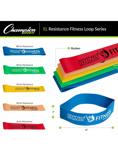 Banda de Resistencia Champion Sports 9 kg - Fitness Unisex